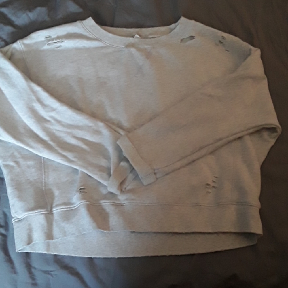 EUC  America Eagle oatmeal marl sweatshirt